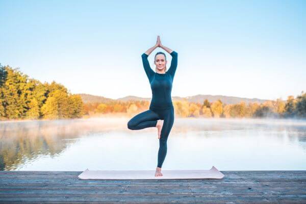 tree decreased base of support to adapt yoga postures
